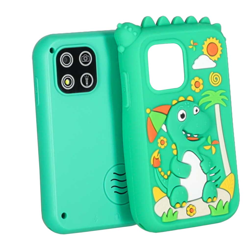 Dječji pametni telefon s kamerom, memorijska kartica od 8 GB, zeleni dinosaur