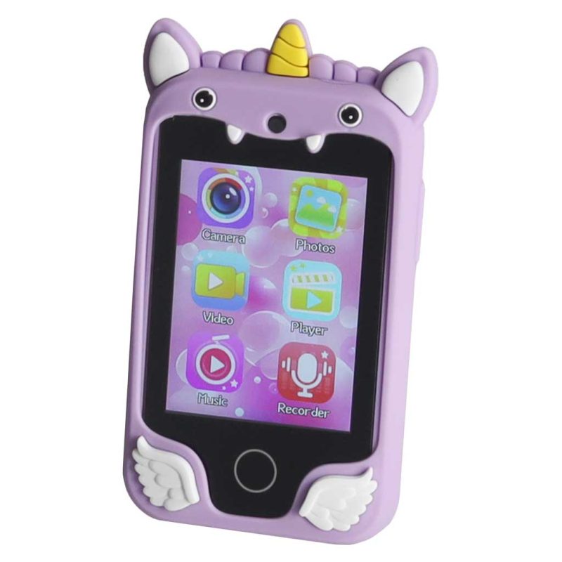 Smartphone-for-kids-with-camera-8GB-memory-card-purple-unicorn-187934 Dječji pametni telefon s kamerom, memorijska kartica od 8 GB, ljubičasti jednorog