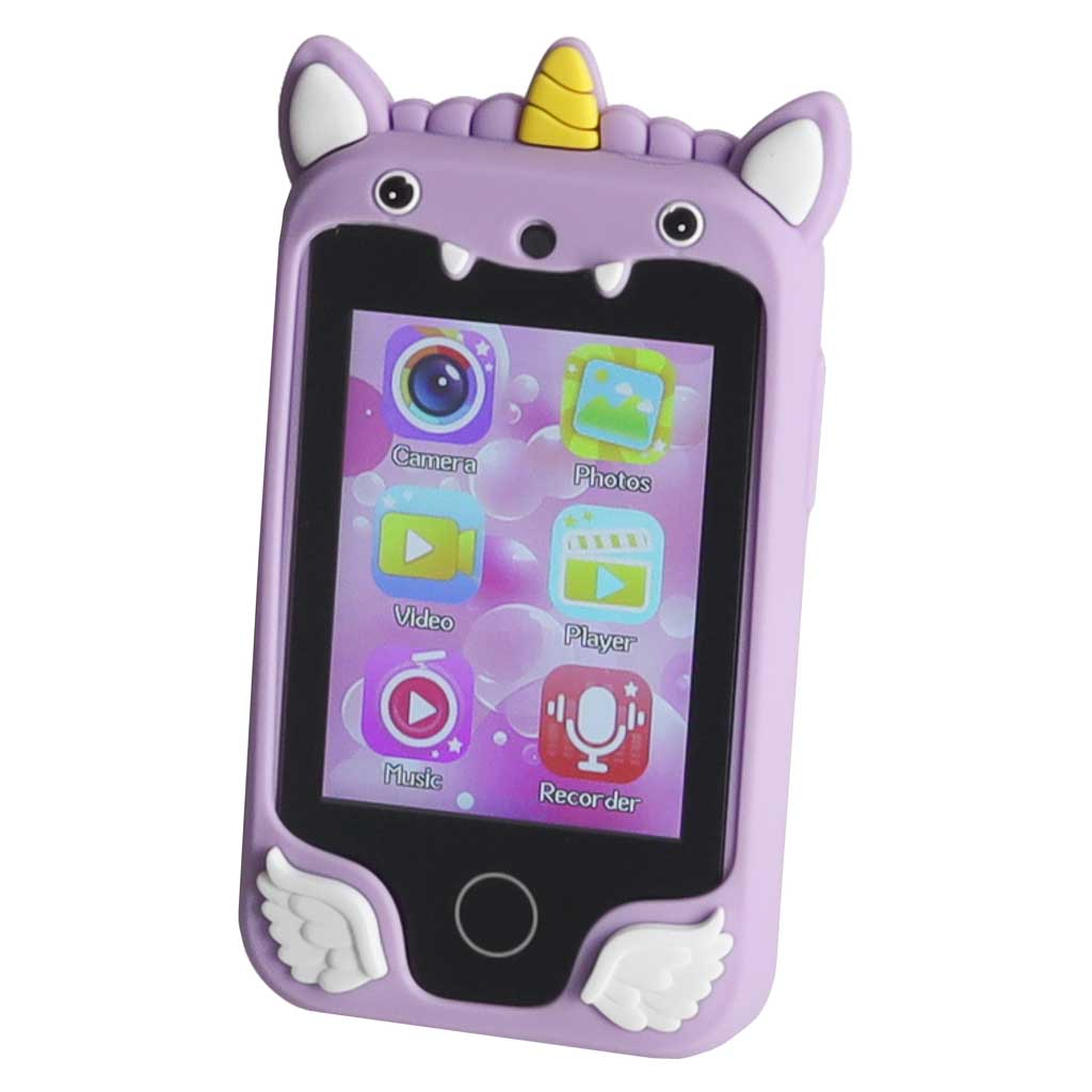 Smartphone-for-kids-with-camera-8GB-memory-card-purple-unicorn-187934 Dječji pametni telefon s kamerom, memorijska kartica od 8 GB, ljubičasti jednorog