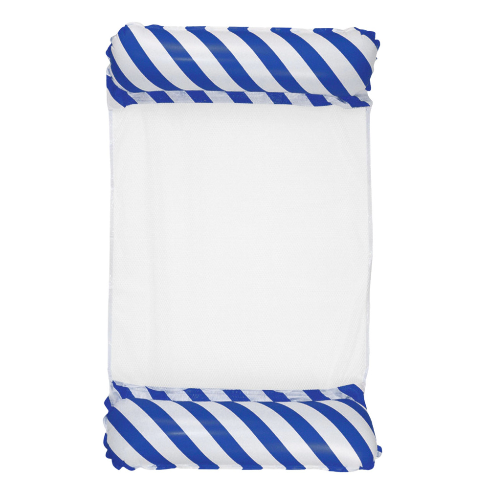 eng_pl_Inflatable-Water-Hammock-Mattress-Deckchair-White-and-Navy-Blue-120x70cm-26817_3 Napuhana vodena mreža s madracem, bijela i mornarsko plava, 120x70 cm