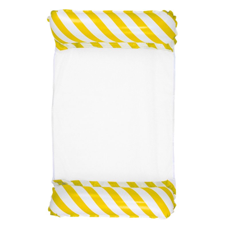 eng_pl_Inflatable-Water-Hammock-Mattress-Deckchair-White-and-Yellow-120x70cm-26780_3 Napuhana vodena mreža s madracem, bijela i žuta, 120x70 cm