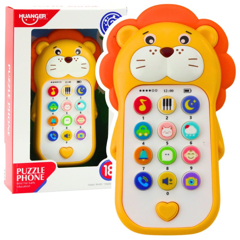 eng_pl_Interactive-Educational-Phone-for-Toddlers-Sounds-Melodies-Yellow-Lion-25263_1 Interaktivni edukativni telefon za malu djecu Zvuci Melodije Žuti lav