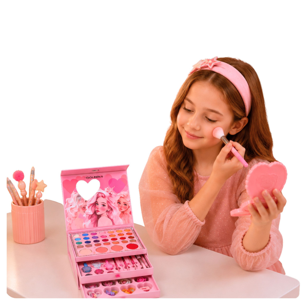eng_pl_Makeup-Cosmetics-Case-Set-for-Children-Pink-Box-31194_2 Set za šminkanje za djecu, ružičasta kutija