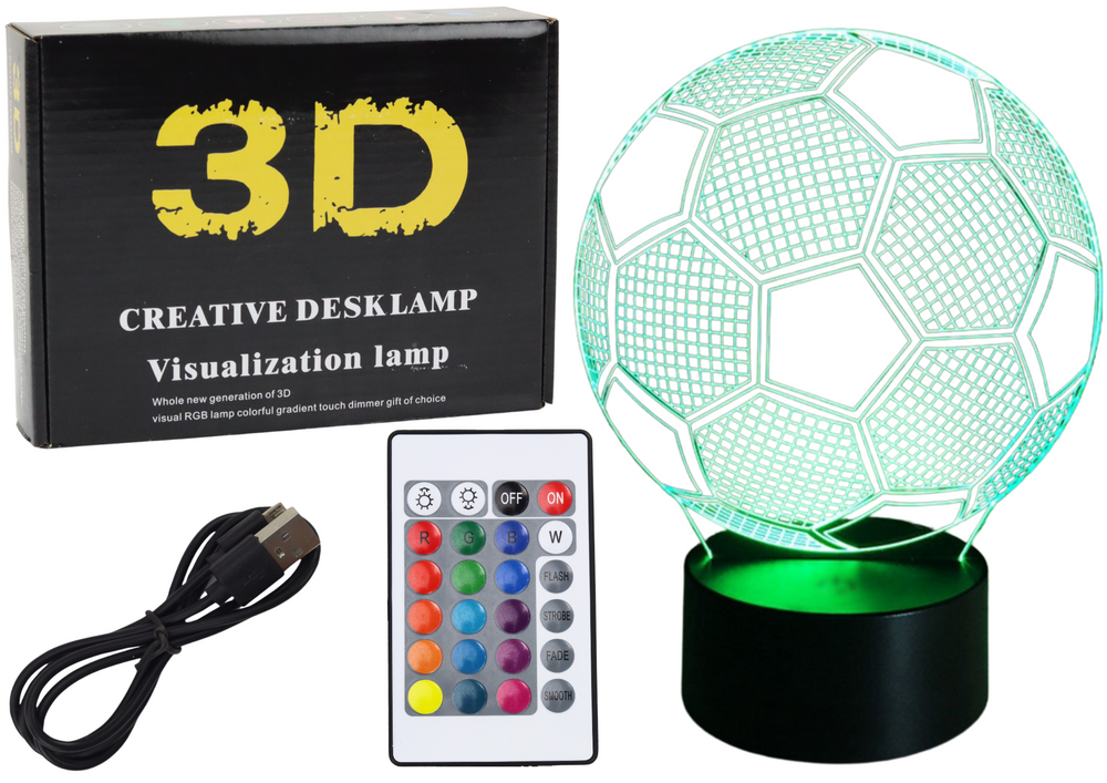 Bežična lampa s figuricom i 3D LED daljinskim upravljačem