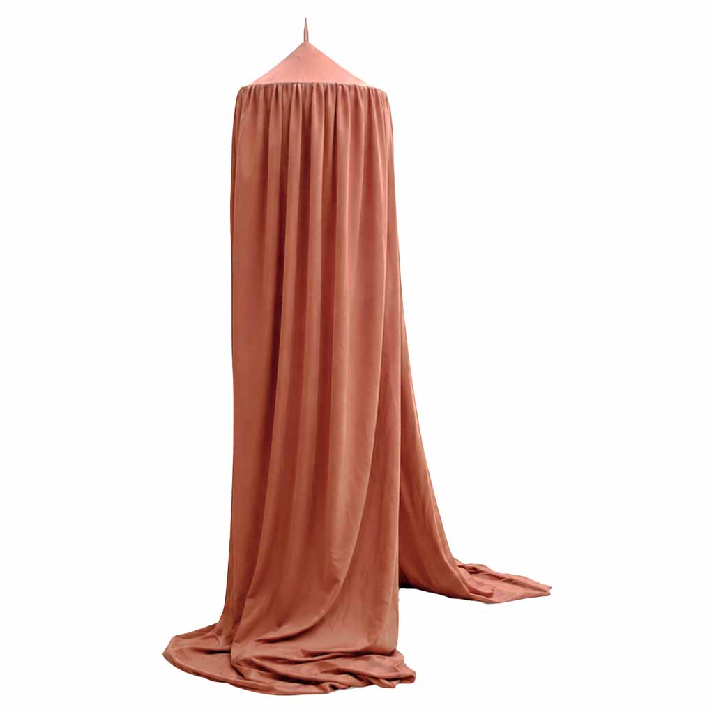 Baby-canopy-over-crib-curtain-tent-tipi-hanging-dark-pink-188849 Viseći tamno roza šator/baldahin za dječji krevetić (tipi stil)