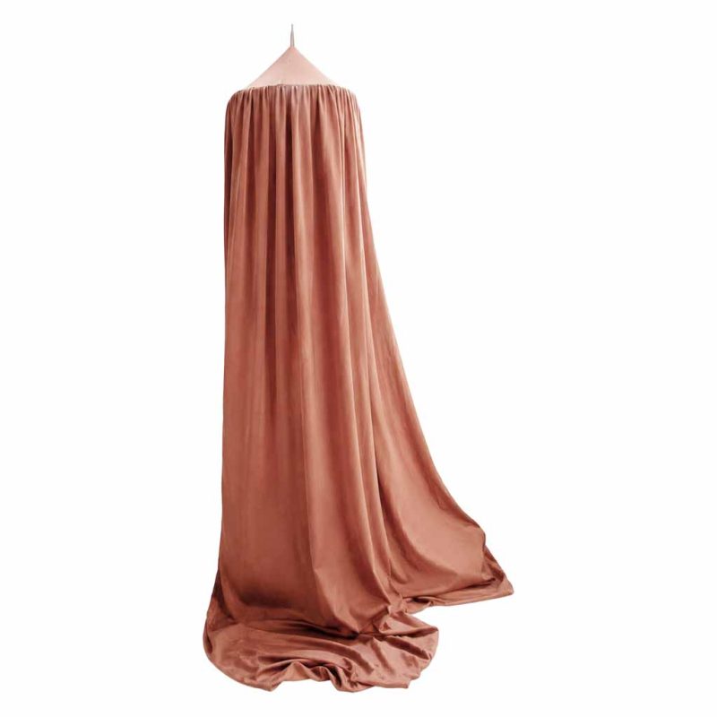 Baby-canopy-over-crib-curtain-tent-tipi-hanging-dark-pink-188851 Viseći tamno roza šator/baldahin za dječji krevetić (tipi stil)