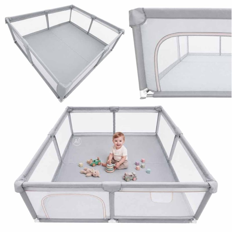 Foldable-playpen-dry-pool-children-s-playground-180x200cm-188250 Sklopivo igralište za djecu, suhi bazen, 180x200 cm