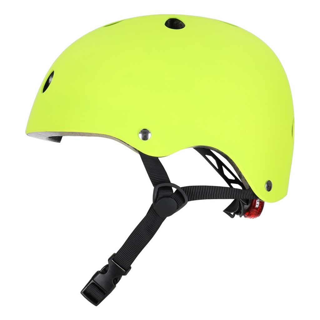 KX2814_2126636 Dječja podesiva biciklistička kaciga Trike Fix, LED, veličina S, 48-54 cm, svijetlo zelena
