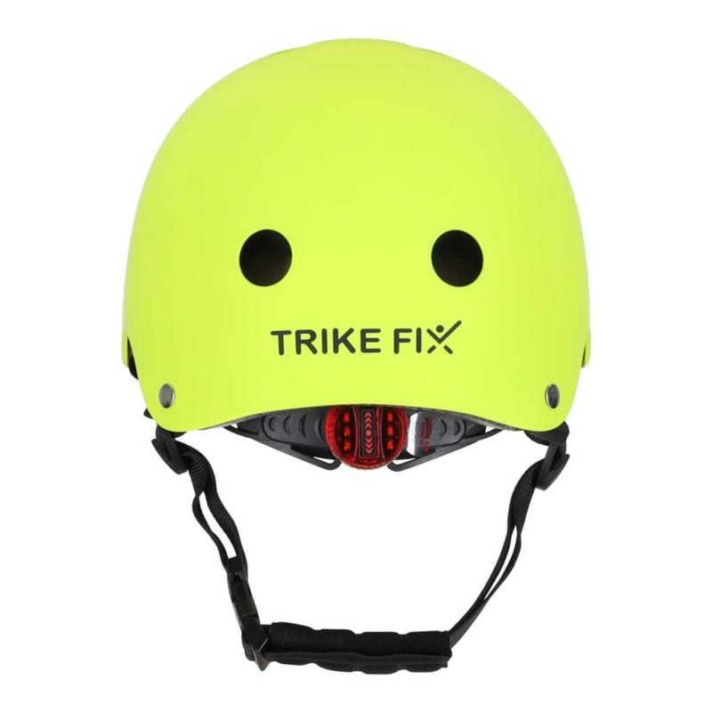 KX2814_2126637 Dječja podesiva biciklistička kaciga Trike Fix, LED, veličina S, 48-54 cm, svijetlo zelena