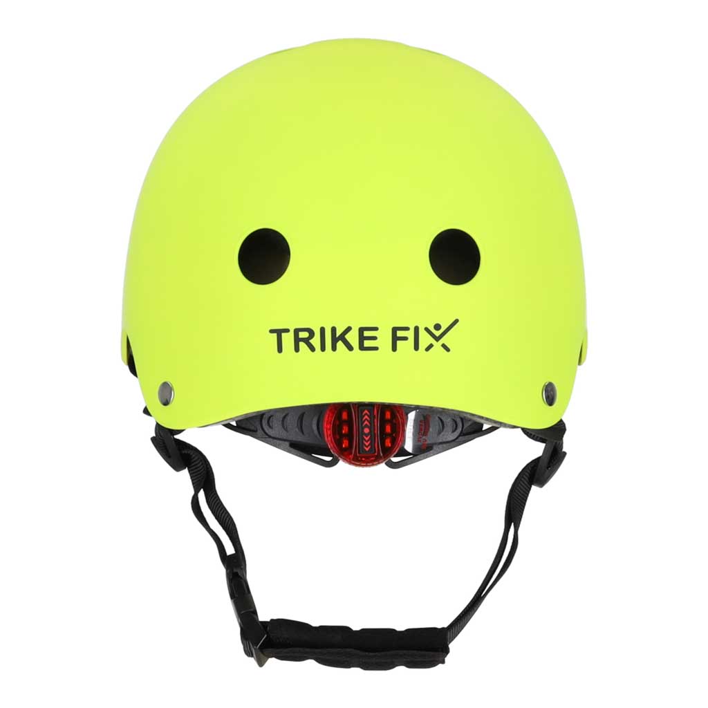 KX2814_2126637 Dječja podesiva biciklistička kaciga Trike Fix, LED, veličina S, 48-54 cm, svijetlo zelena
