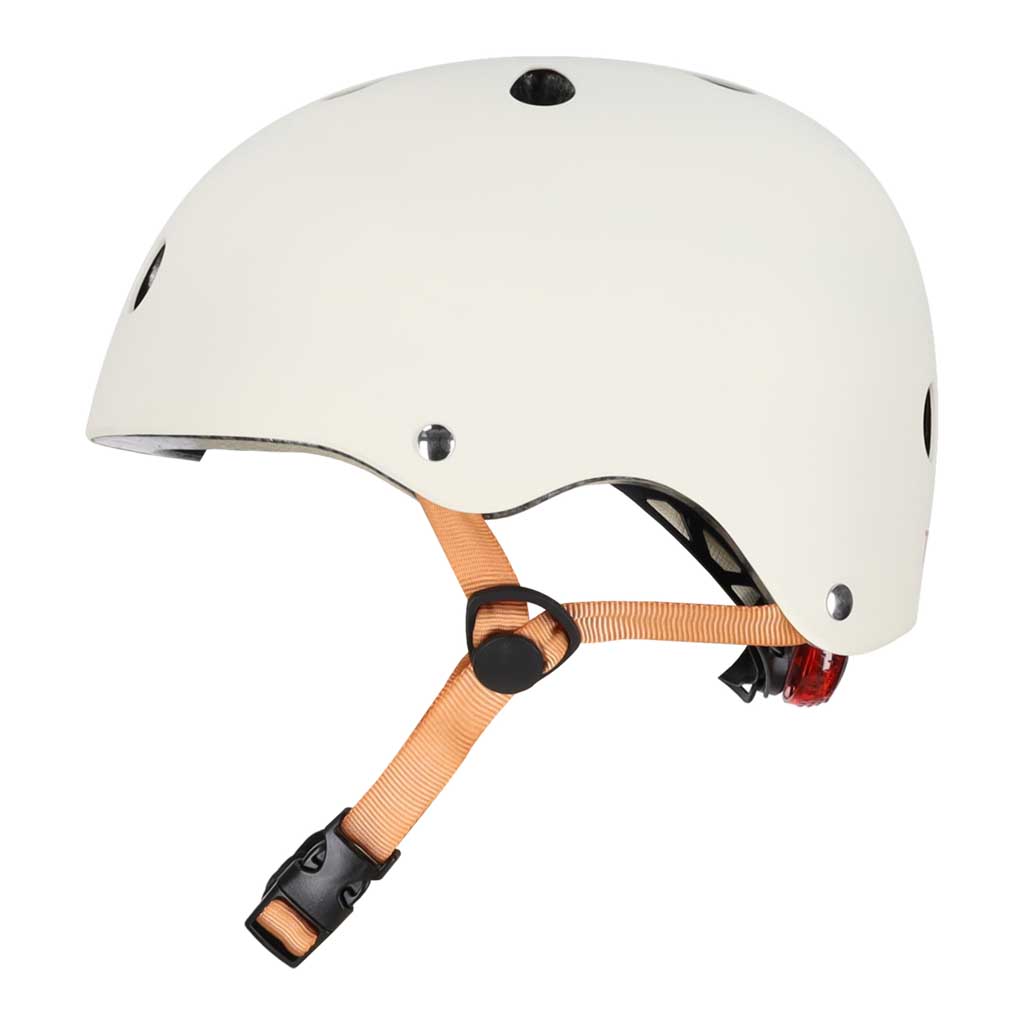 KX2814_5126668 Dječja podesiva biciklistička kaciga Trike Fix, LED, veličina S, 48-54 cm, bež