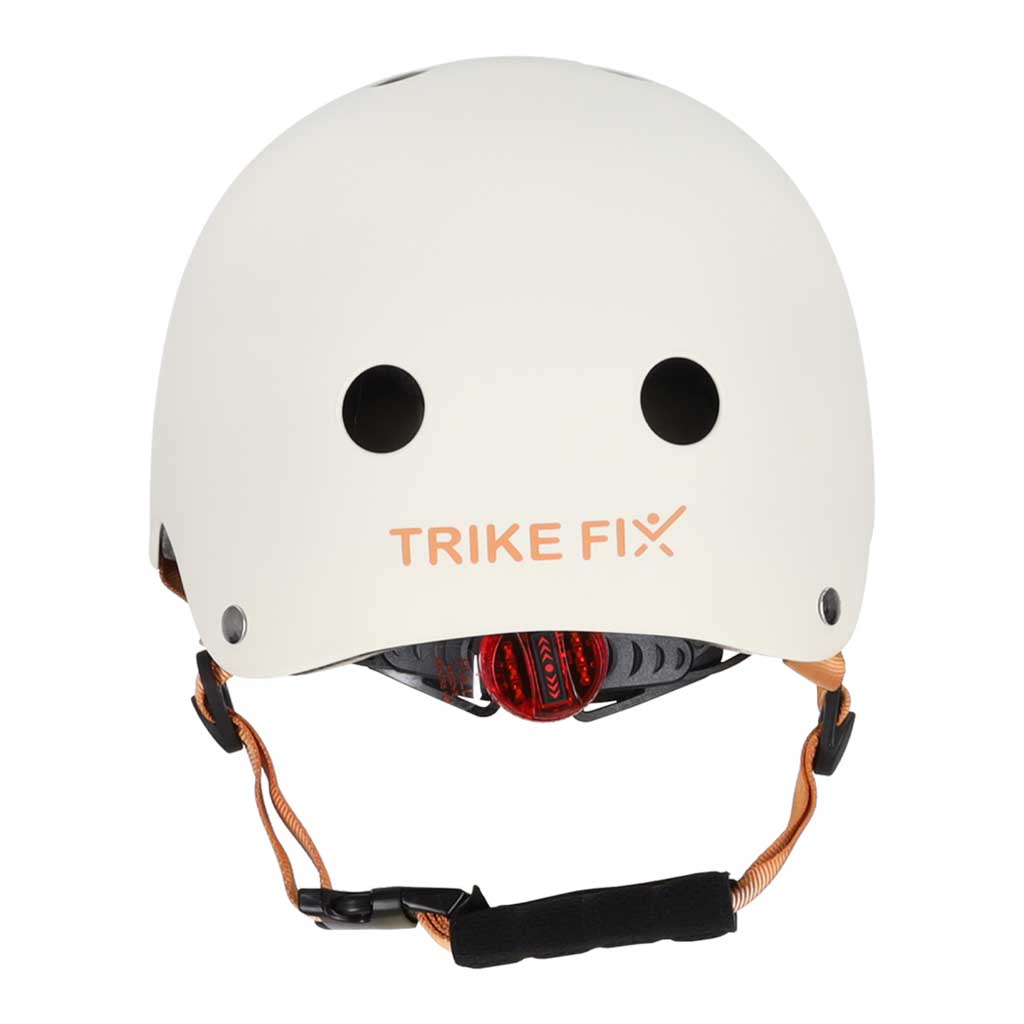 KX2814_5126669 Dječja podesiva biciklistička kaciga Trike Fix, LED, veličina S, 48-54 cm, bež
