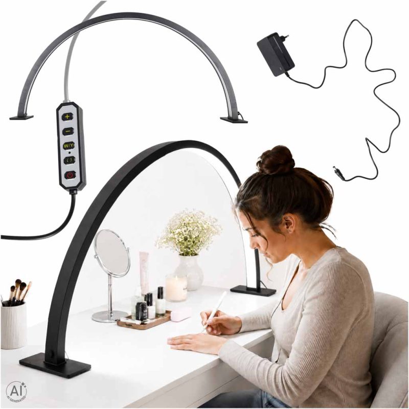 LED-desk-lamp-for-manicures-curved-design-3-colors-black-186716 Zakrivljena LED stolna lampa za manikuru, 3 boje, crna