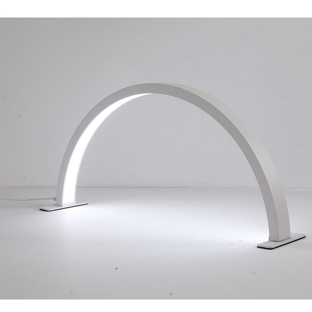 Zakrivljena LED stolna lampa za manikuru, 3 boje, bijela