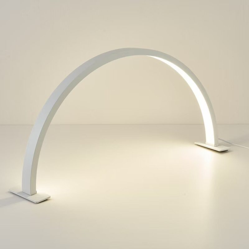 Zakrivljena LED stolna lampa za manikuru, 3 boje, bijela