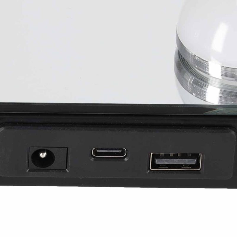LED ogledalo za šminkanje s 15 žaruljica, kozmetičko, s uvećanjem 10x i podešavanjem svjetline