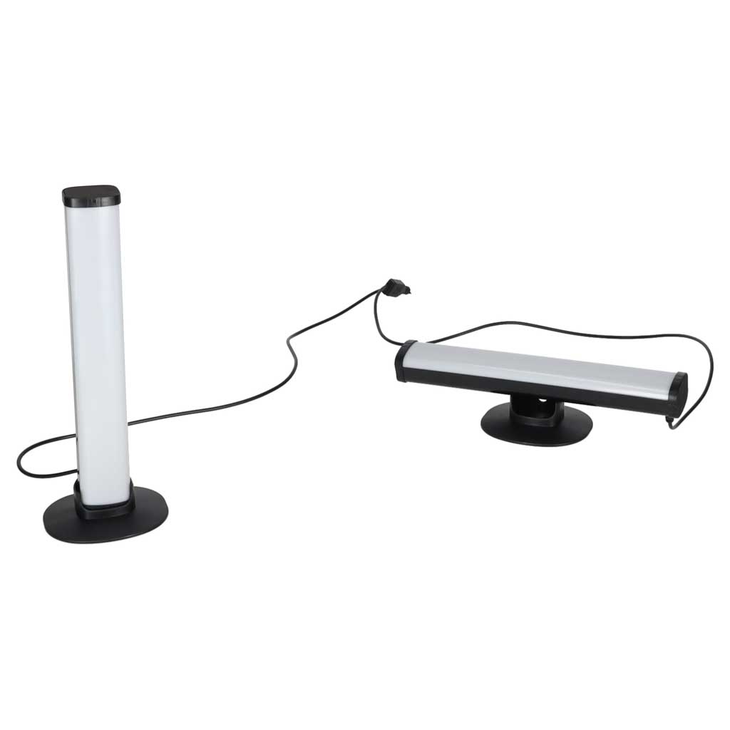 RGB LED stolna lampa za igranje u obliku stupa s daljinskim upravljačem, set od 2 komada