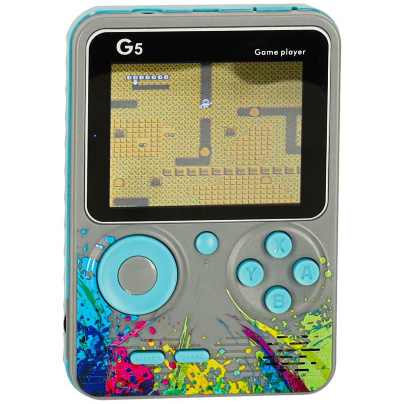 Prijenosna mini retro elektronička igraća konzola s 500 igara, siva