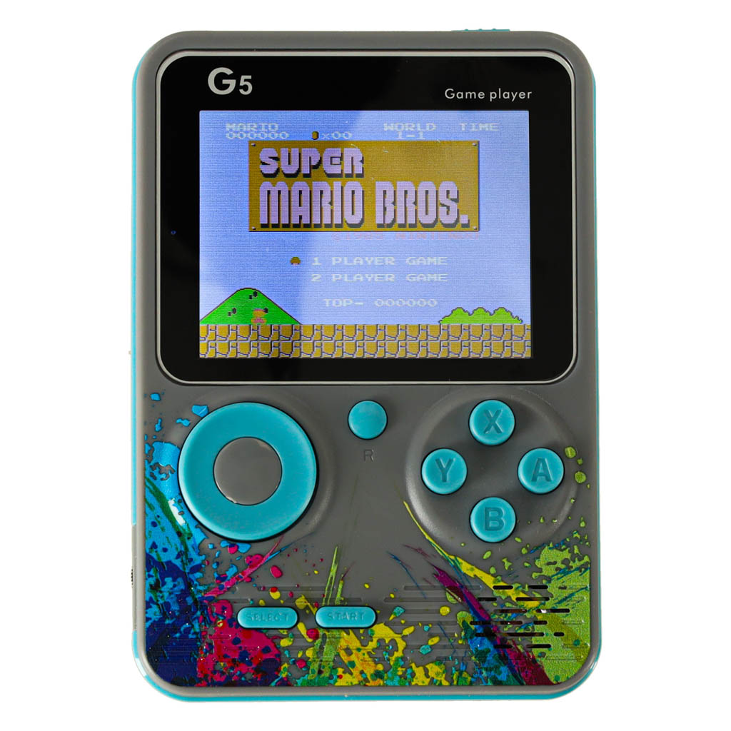 Prijenosna mini retro elektronička igraća konzola s 500 igara, siva