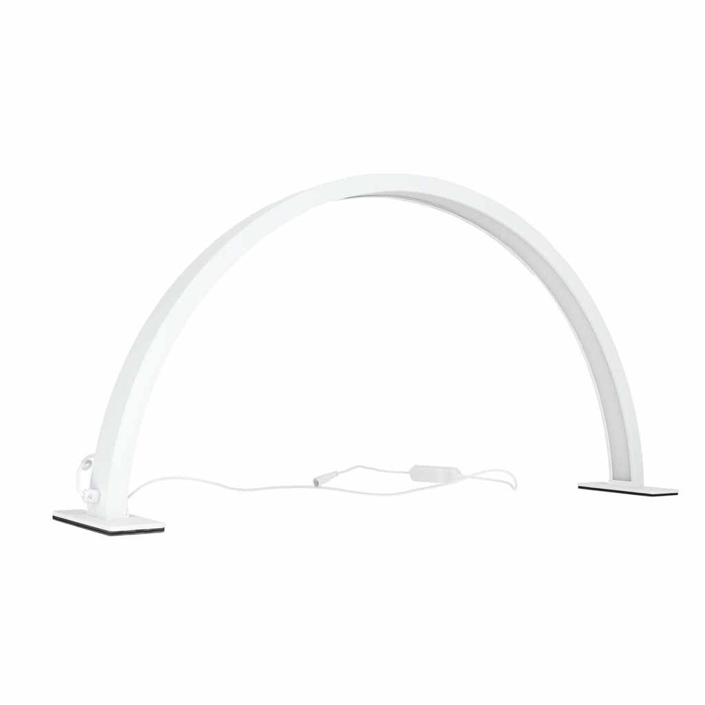 Zakrivljena LED stolna lampa za manikuru, 3 boje, bijela
