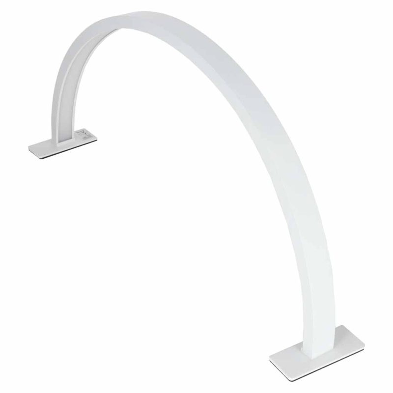 Zakrivljena LED stolna lampa za manikuru, 3 boje, bijela