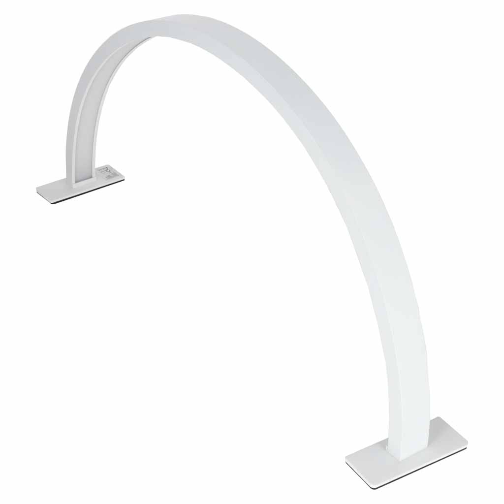 Zakrivljena LED stolna lampa za manikuru, 3 boje, bijela