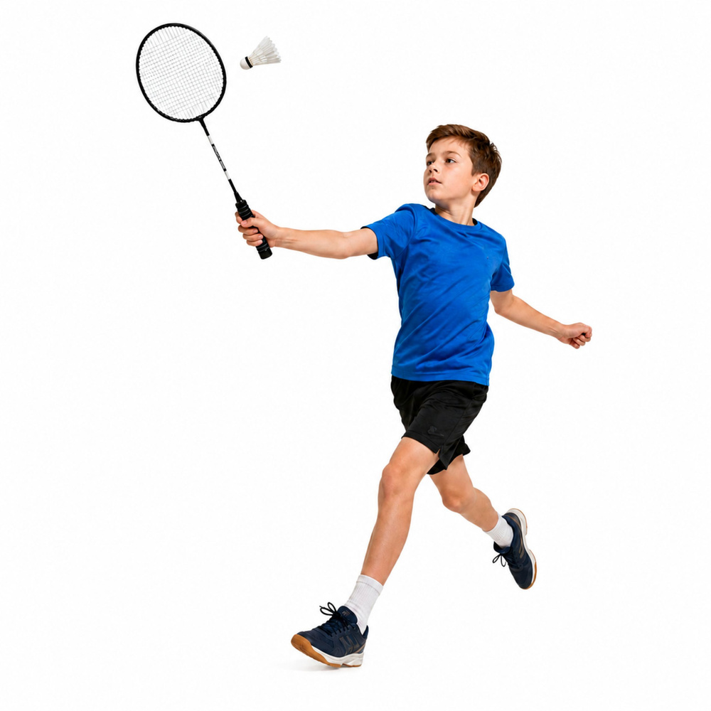 eng_pl_Badminton-Set-Rackets-3-Shuttlecocks-Cover-Black-31926_2 Set za badminton: reketi, 3 loptice i navlaka – crni