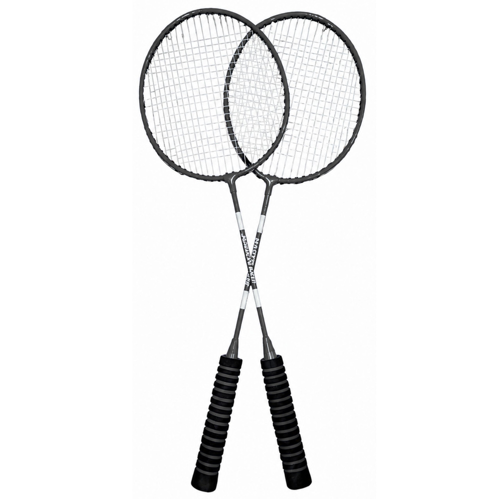 eng_pl_Badminton-Set-Rackets-3-Shuttlecocks-Cover-Black-31926_3 Set za badminton: reketi, 3 loptice i navlaka – crni