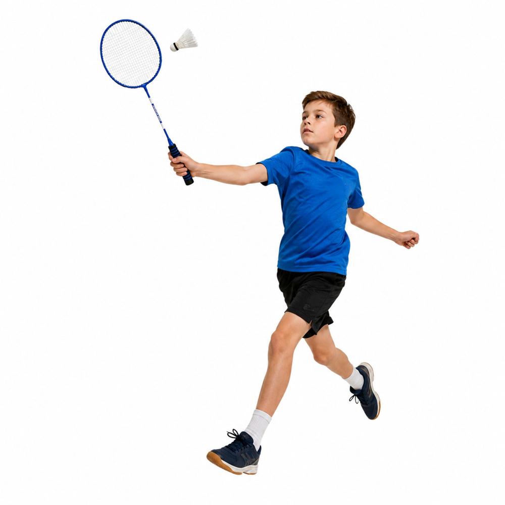 eng_pl_Badminton-Set-Rackets-3-Shuttlecocks-Cover-Blue-31923_2 Set za badminton: reketi, 3 loptice i navlaka – plavi