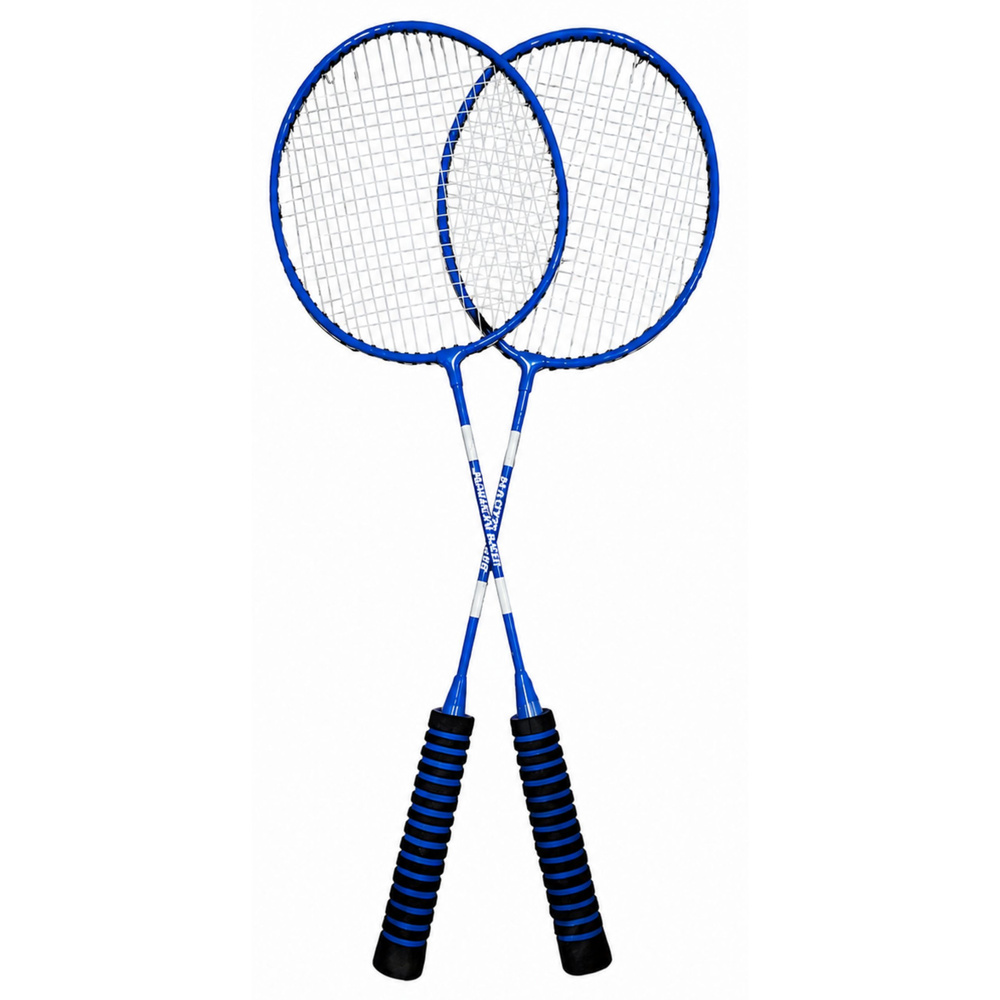 eng_pl_Badminton-Set-Rackets-3-Shuttlecocks-Cover-Blue-31923_3 Set za badminton: reketi, 3 loptice i navlaka – plavi