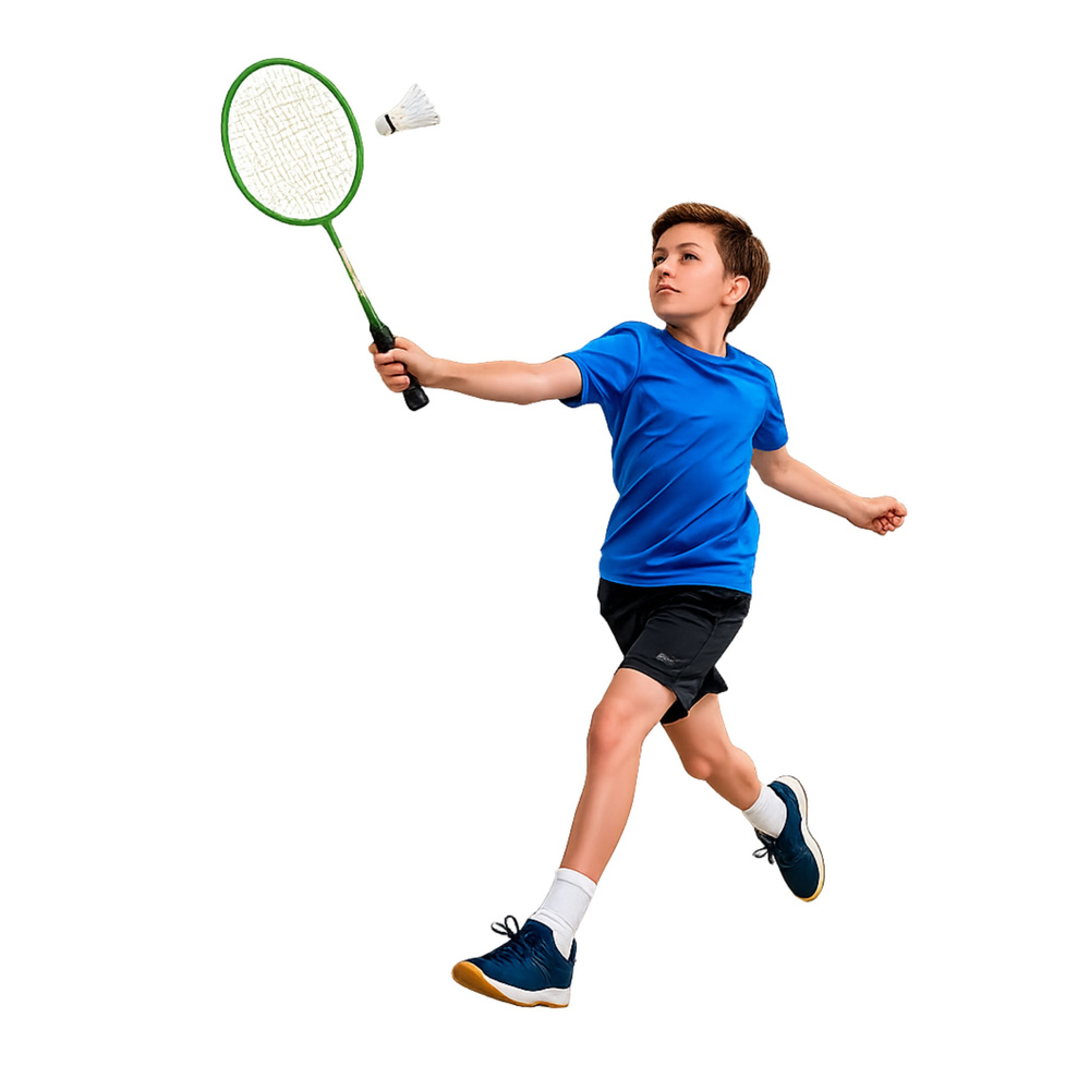 eng_pl_Badminton-Set-Rackets-3-Shuttlecocks-Cover-Green-31925_2 Set za badminton: reketi, 3 loptice i navlaka – zeleni