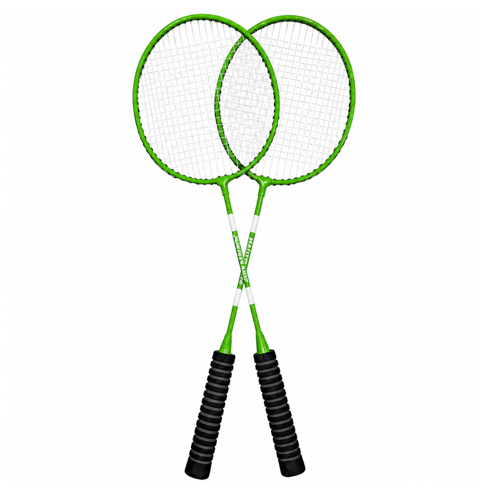 eng_pl_Badminton-Set-Rackets-3-Shuttlecocks-Cover-Green-31925_3 Set za badminton: reketi, 3 loptice i navlaka – zeleni