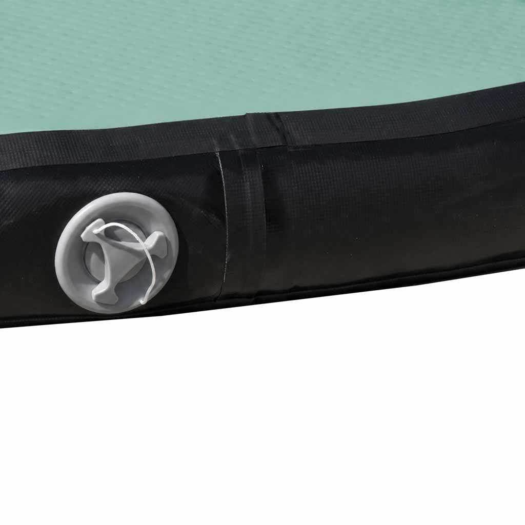 Zračna gimnastička podloga / podloga za vježbanje s pumpom – zelena