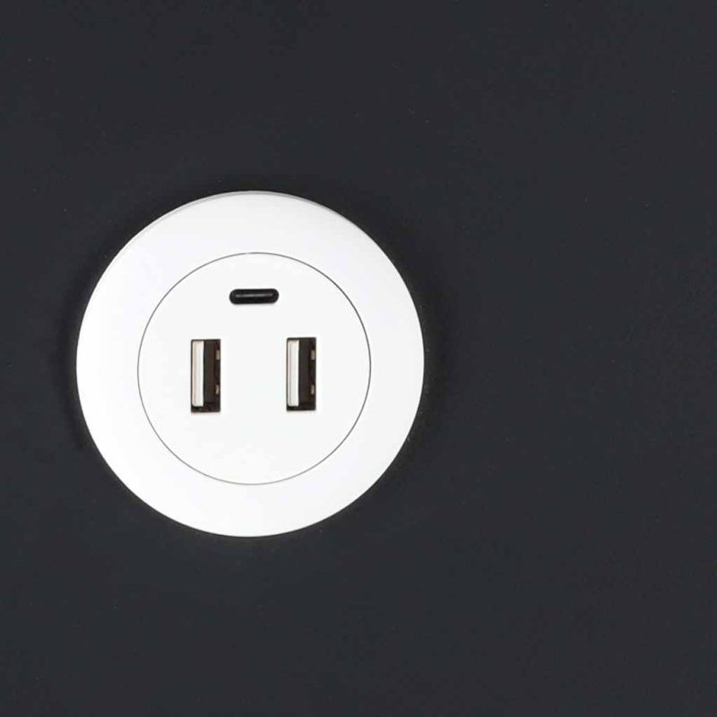 Bedside-cabinet-hanging-with-drawers-LED-lighting-a-USB-charging-port-and-a-Bluetooth-speaker-black-190662 Pametni noćni ormarić s bravom na otisak prsta i bežičnim punjenjem – crni