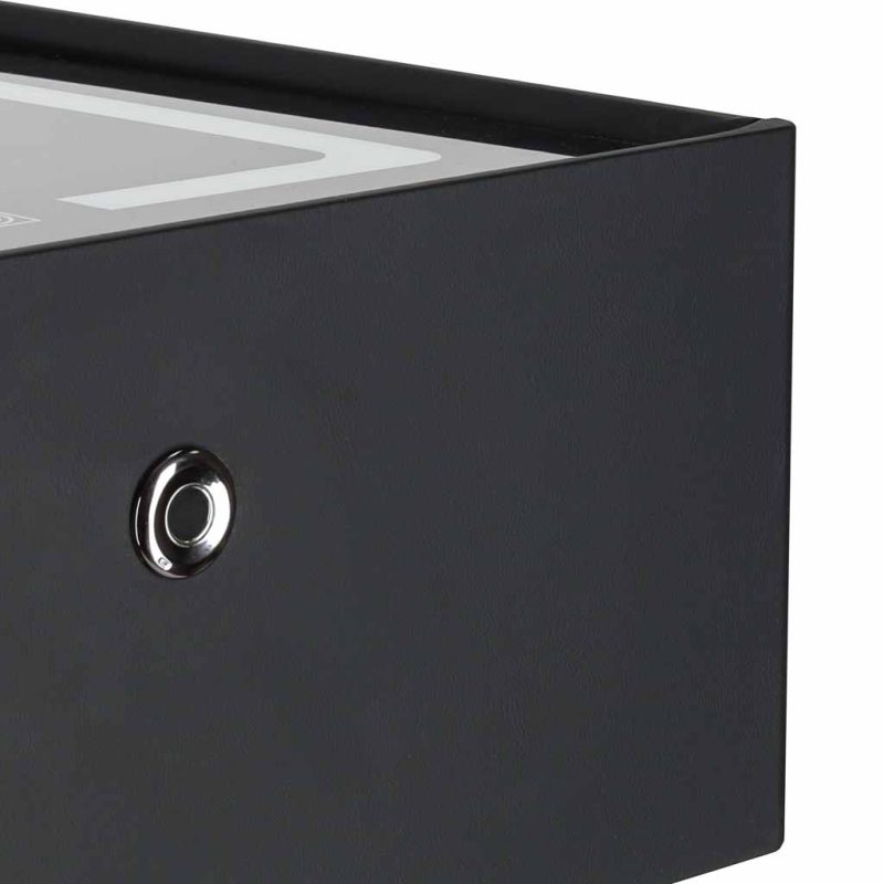 Bedside-cabinet-hanging-with-drawers-LED-lighting-a-USB-charging-port-and-a-Bluetooth-speaker-black-190664 Pametni noćni ormarić s bravom na otisak prsta i bežičnim punjenjem – crni