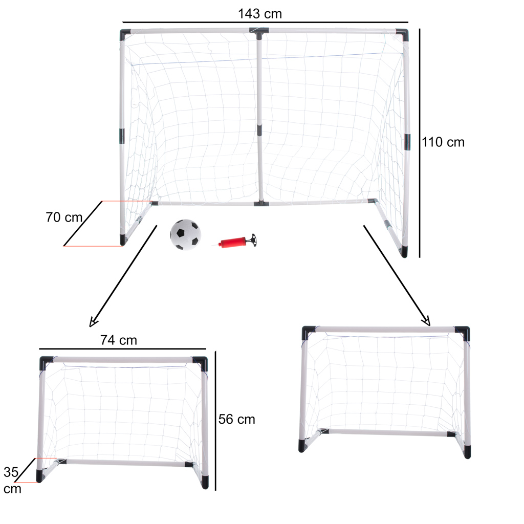 Children-s-soccer-goal-2-in-1-143x110x70cm-134081 Dječji nogometni gol 2 u 1 143 x 110 x 70 cm