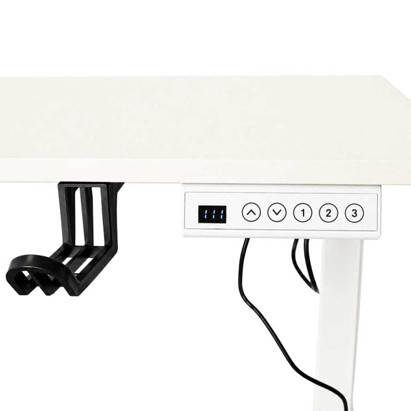 Electric-height-adjustable-desk-with-memory-function-and-control-panel-120x60-cm-white-190762 Električni stol podesiv po visini s funkcijom memorije i upravljačkom pločom, 120 x 60 cm, bijeli