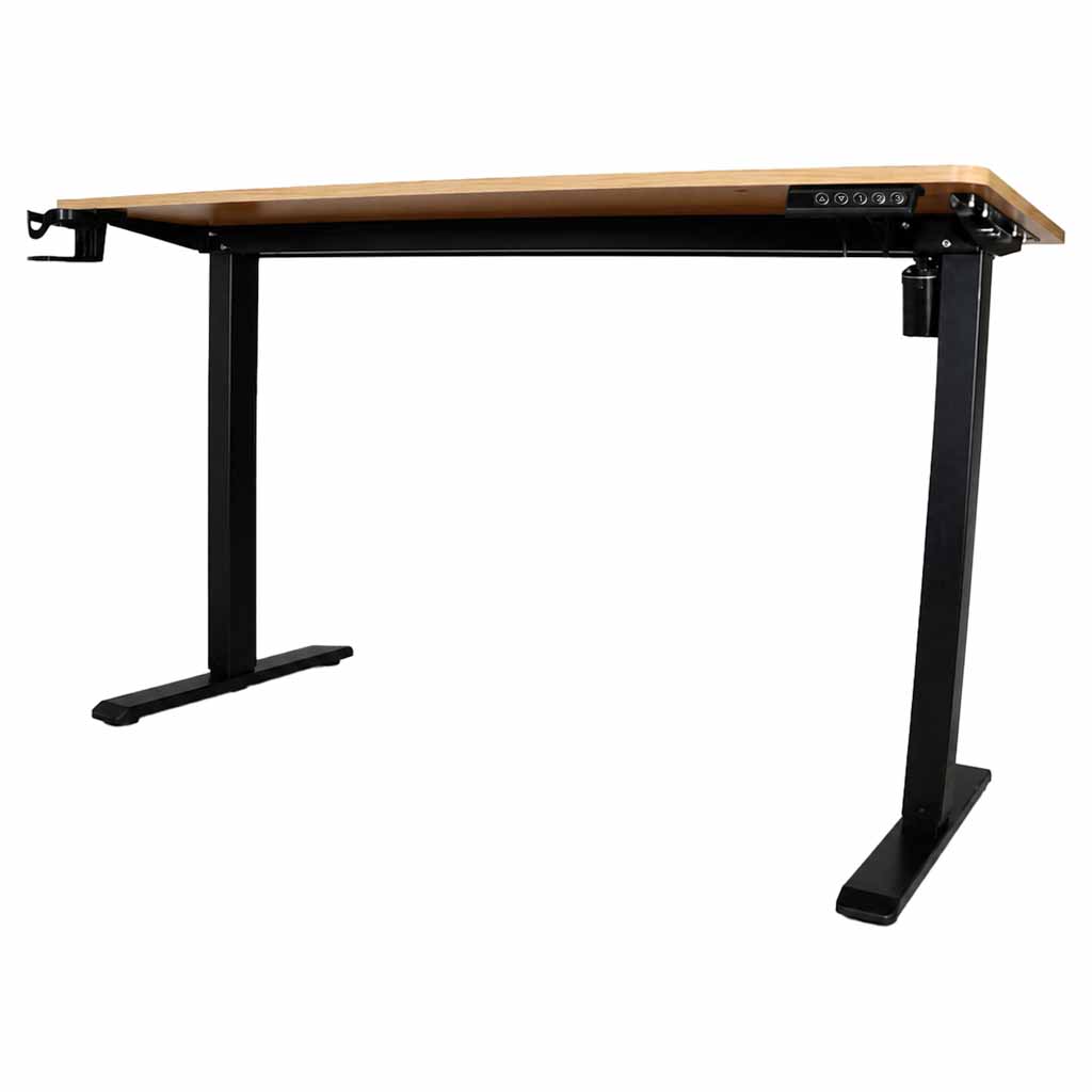 Električni stol podesiv po visini s funkcijom memorije i upravljačkom pločom, 120 x 60 cm, drveni