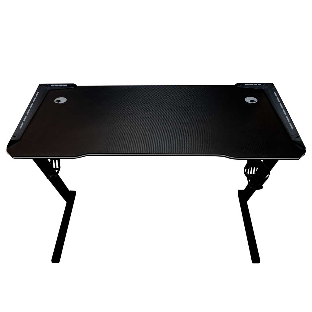 Gaming stol s RGB LED rasvjetom i nosačima za računalo, 120 x 60 cm
