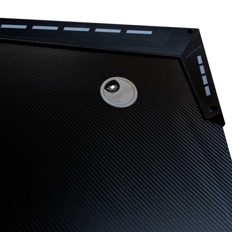 Gaming stol s RGB LED rasvjetom i nosačima za računalo, 120 x 60 cm