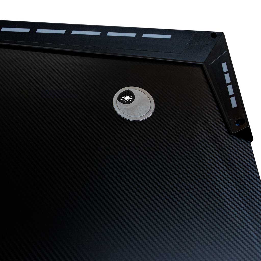 Gaming stol s RGB LED rasvjetom i nosačima za računalo, 120 x 60 cm