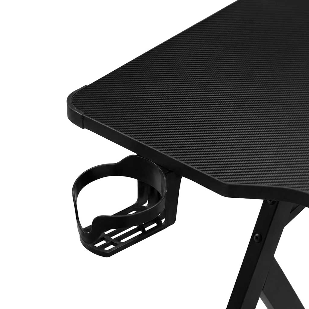 Gaming stol s RGB LED nastavkom i nosačima za računalo, dimenzija 120 x 60 cm