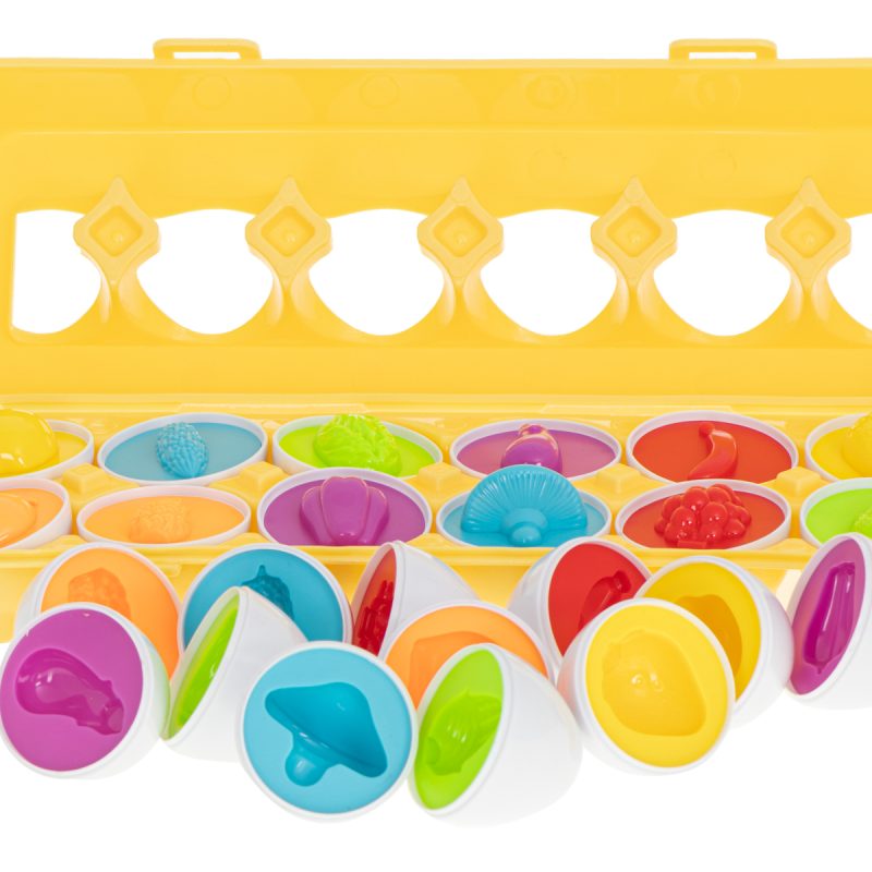 Puzzle-egg-blocks-12-pcs-extruded-Montessori-fruits-and-vegetables-90795 Edukativna jaja puzzle sorter voće 12 kom