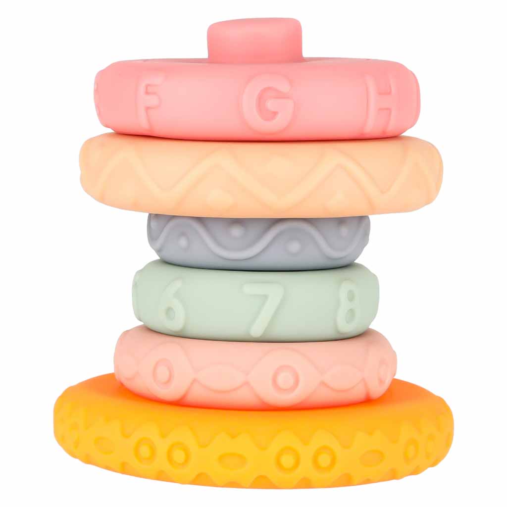 Soft-sensory-educational-stacking-pyramid-blocks-13-piece-set-190709 Set od 13 mekanih senzornih edukativnih blokova za slaganje u obliku piramide