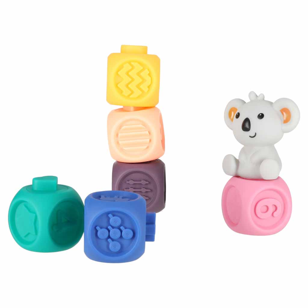 Soft-sensory-educational-stacking-pyramid-blocks-13-piece-set-190711 Set od 13 mekanih senzornih edukativnih blokova za slaganje u obliku piramide