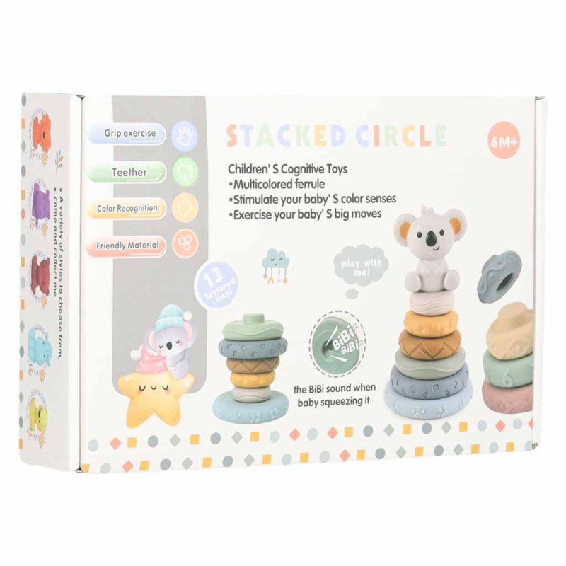Soft-sensory-educational-stacking-pyramid-blocks-13-piece-set-190718 Set od 13 mekanih senzornih edukativnih blokova za slaganje u obliku piramide