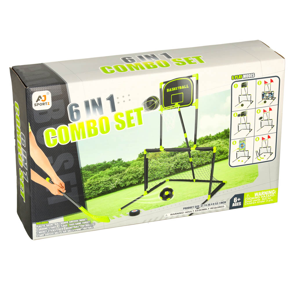 Sports-set-6in1-goal-basket-field-hockey-ball-shield-155614 Sportski set 6 u 1: gol, koš, hokej na travi, lopta