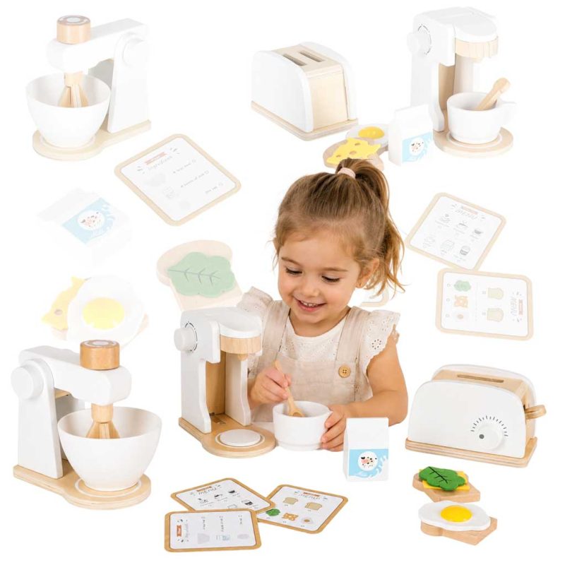 Wooden-toy-toaster-coffee-maker-and-mixer-set-a-kitchen-appliance-set-for-kids-191261 Drveni set kuhinjskih uređaja za djecu: toster, aparat za kavu i mikser