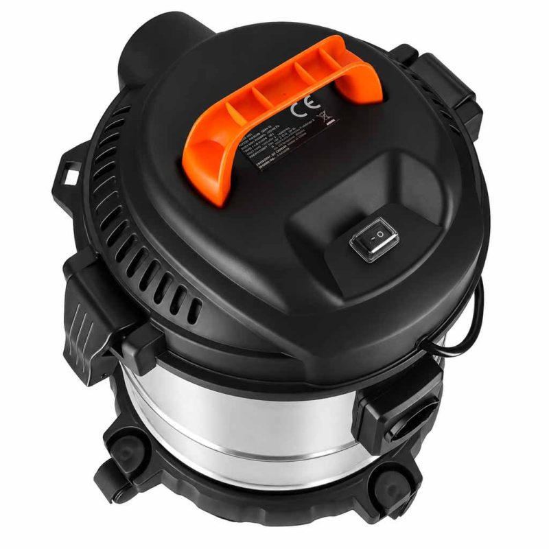 Usisavač za mokro i suho usisavanje, 20 l, 22 000 Pa, 2000 W, funkcija puhanja, HEPA filtar, pogodan za kamin i radionice