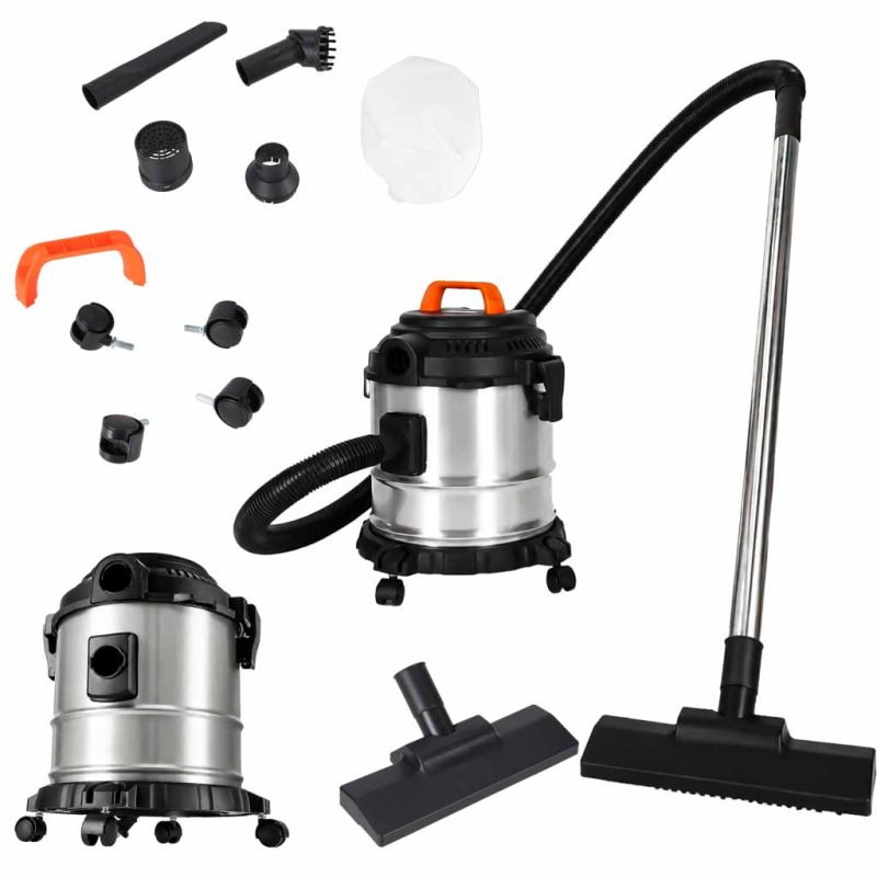 Workshop-vacuum-wet-dry-20L-22000Pa-2000W-blower-HEPA-fireplace-use-191454 Usisavač za mokro i suho usisavanje, 20 l, 22 000 Pa, 2000 W, funkcija puhanja, HEPA filtar, pogodan za kamin i radionice